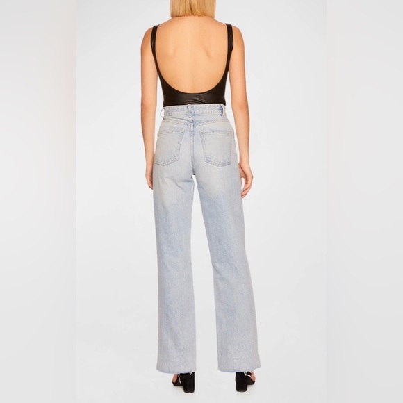 NWT SUSANA MONACO FAUX LEATHER THONG BODYSUIT IN BLACK - Picture 6 of 6